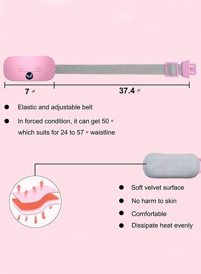 general Portable Menstrual Heating Pad,Wireless Rechargeable Cordless Heat Therapy Massager for Period Cramps Relief,Travel-Friendly Wearable Pain Relief Device,Birthday Gifts for Women (Pink) - Image 4