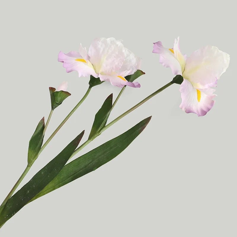 Y&D Artificial Silk Iris Flowers Long Stem - Living Room Decor, Window Display Props, Valentine's Day Arrangement, Handmade Soft Furnishings - Image 3