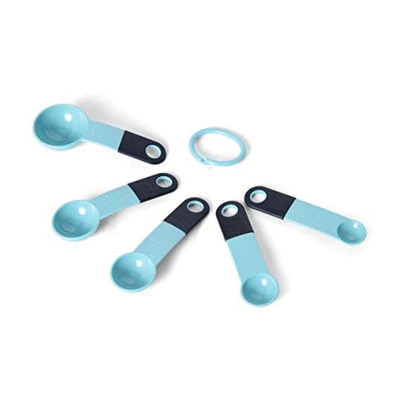 KitchenAid Measuring Spoons, Set Of 5, Aqua Sky - Image 1