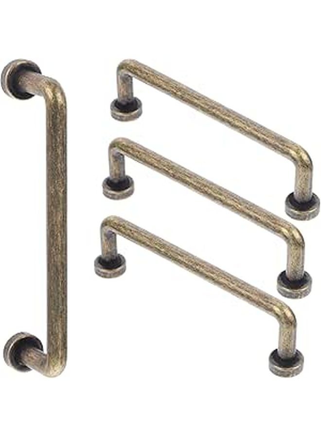 Antique Bronze Cabinet Door Handles Pulls Set 96mm Hole Spacing for Wardrobe Kitchen Furniture - Image 1