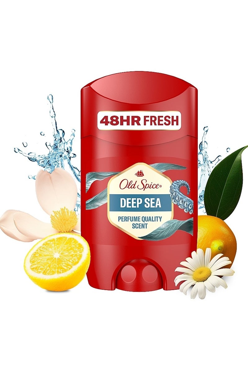 Old Spice Deodorant Stick Deep Sea With Sea Breeze Scent 50ml (Pack of 3)  - Image 3