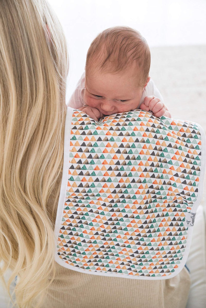 Copper Pearl Premium Baby Burp Cloths - 3-Pack Large Cotton Burp Cloths, Extra Soft Spit Up Rags with 3 Absorbent Layers, Perfect for Baby Boy Gifts (21" x 10" Size, Bison Set) - Image 4