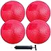 AppleRound 85inch Dodgeball Playground Balls Pack of 4 Balls with 1 Pump Official Size for Dodge Ball Handball Camps and Schools Red - Image 3