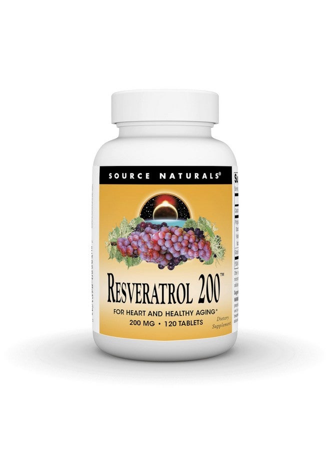Source Naturals Resveratrol 200 For Healthy Aging* 200 Mg 120 Tablets - Image 1