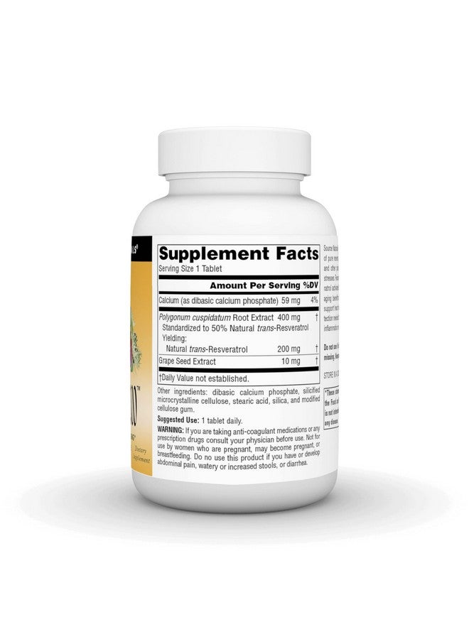 Source Naturals Resveratrol 200 For Healthy Aging* 200 Mg 120 Tablets - Image 3