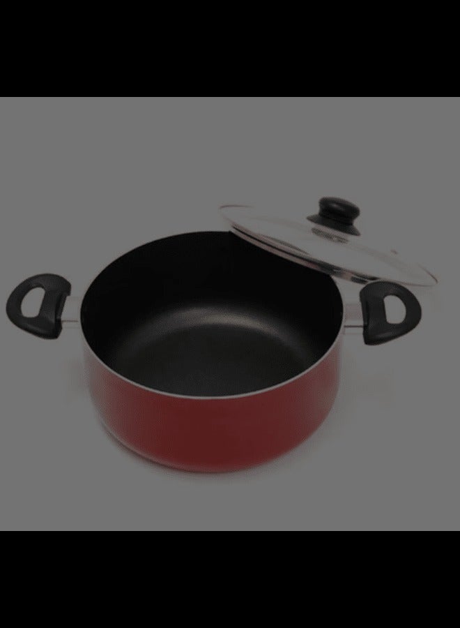 Non-Stick Cooking Pot Red 22cm stew pot  - Image 2