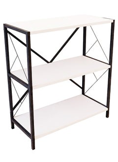 AGD Modern Console Table, Coffee Corner Table, Side Table for Entryway and Living Room to Display and Organize Your Needs, White, White/Black  - Image 2
