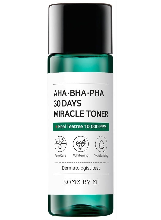 Some by Mi AHA BHA PHA 30 Days Miracle Toner - 30 ml - Mild Exfoliating Daily Facial Toner Clear 30 ml (Pack of 1)ml - Image 1