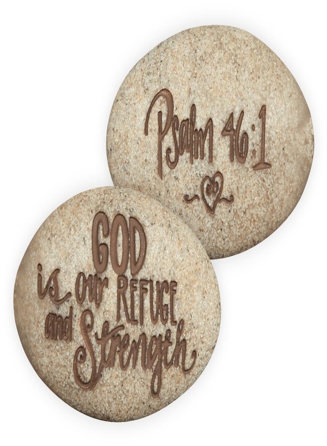 AngelStar 73667 Stone-Psalm-God Is Our Refuge And Strength-Psalm 46-1