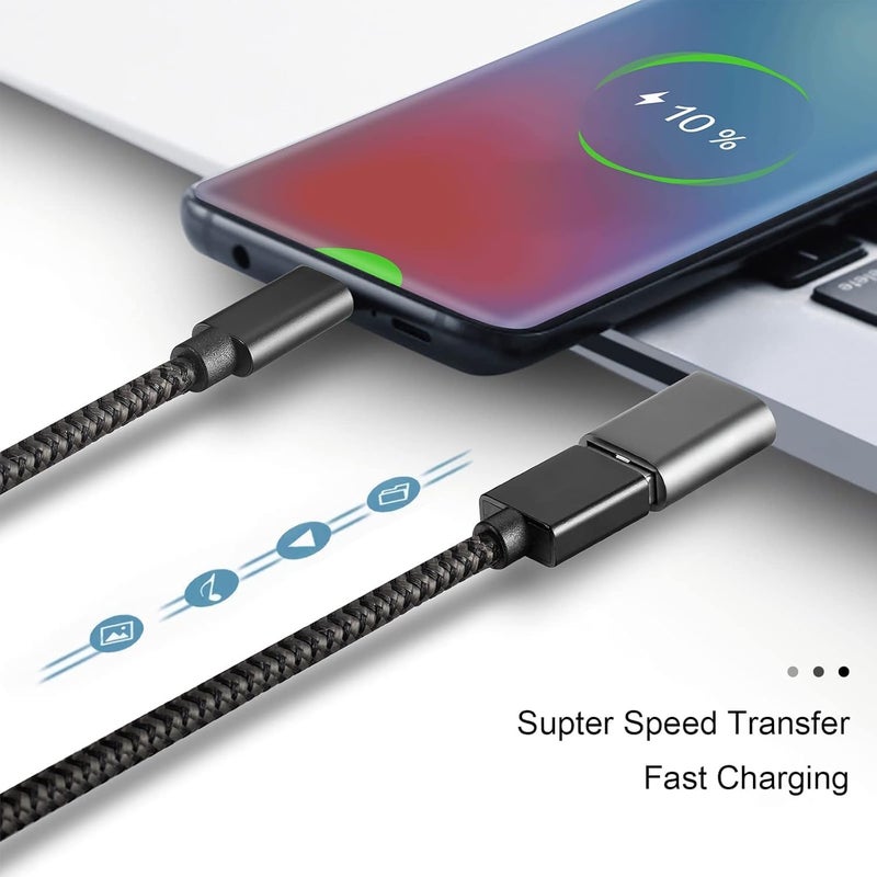 USB-C to USB 3.0 Adapter, OTG Type-C Male to USB Female Converter for Samsung MacBook & All Type-C Device, Silver Metal Connector for Flash Drive Mobile Accessories (2) - Image 5