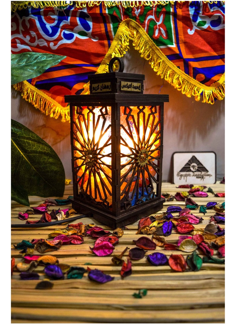 ايجيبت انتيكس فانوس رمضان بشكلة الجديد اول فانوس ملح صخري فى مصر انتاج ايجيبت انتيكس لون ميكس الوان  - Image 1