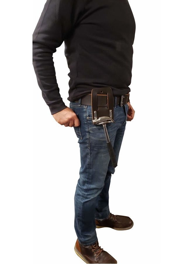 LAUTUS Leather Heavy Duty Steel Loop Hammer Holder - Image 5