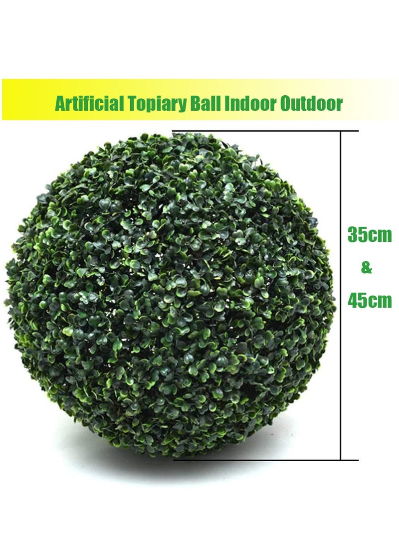 𝐅𝐅𝐃 Artificial Boxwood Topiary Ball, Boxwood Plant Green Ball, for Table Decoration, Garden Wedding Decor - Image 2