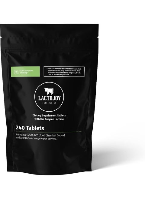 Lactase Pills I 240 Pieces Refill Package I Powerful Lactase Enzymes For Lactose Intolerance I Ultra Pure Lactase For Improved Digestion I 100% Vegan