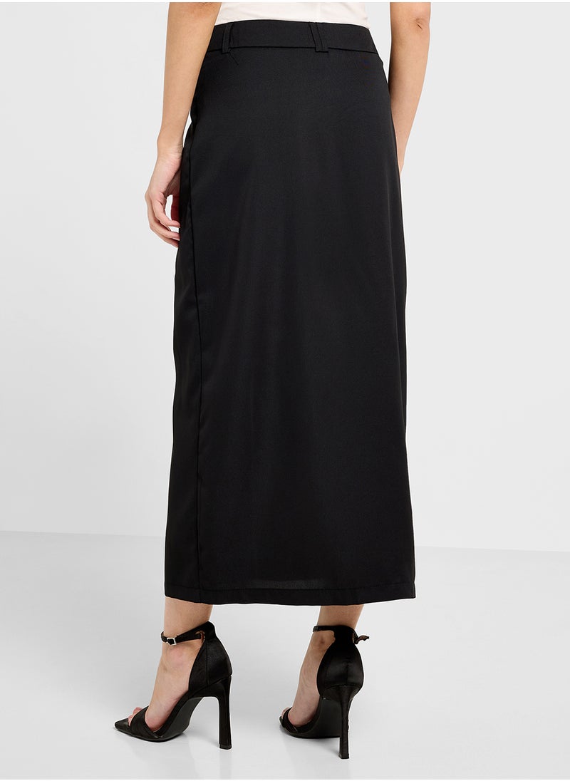 ELLA Pencil Skirt With Front Slit  - Image 3