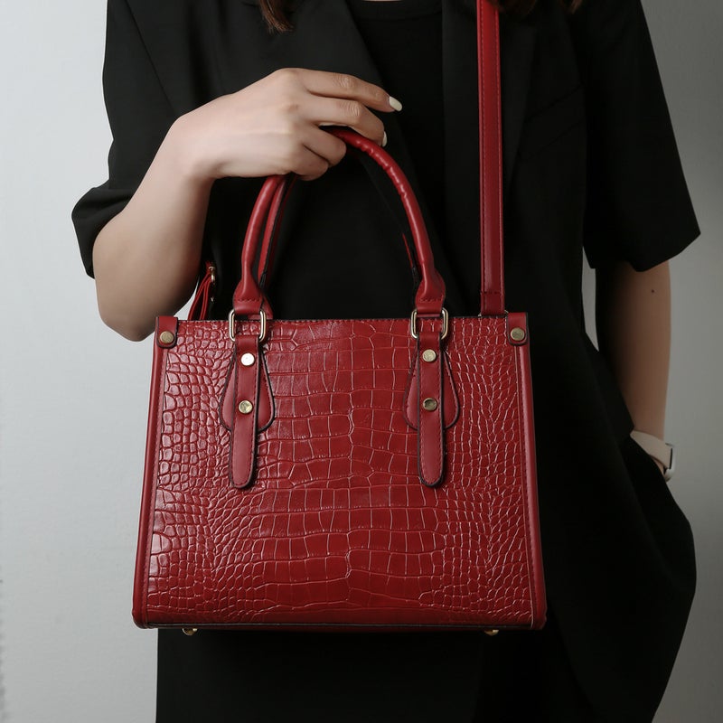 2022 New Stone Pattern Women'S Bag Three-Piece Set Retro Fashion Large Capacity Portable Shoulder Crossbody Bag - Image 5