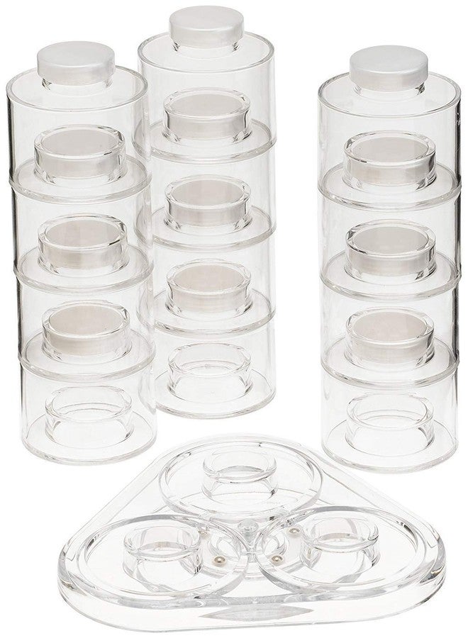 Ostin Spice Bottle 6 Pcs Tower Type Seasoning Can Flavoring Tank Transparent Stackable Seasoning Bottle Seasoning Storage Box Kitchen Supplies Tools. - Image 4