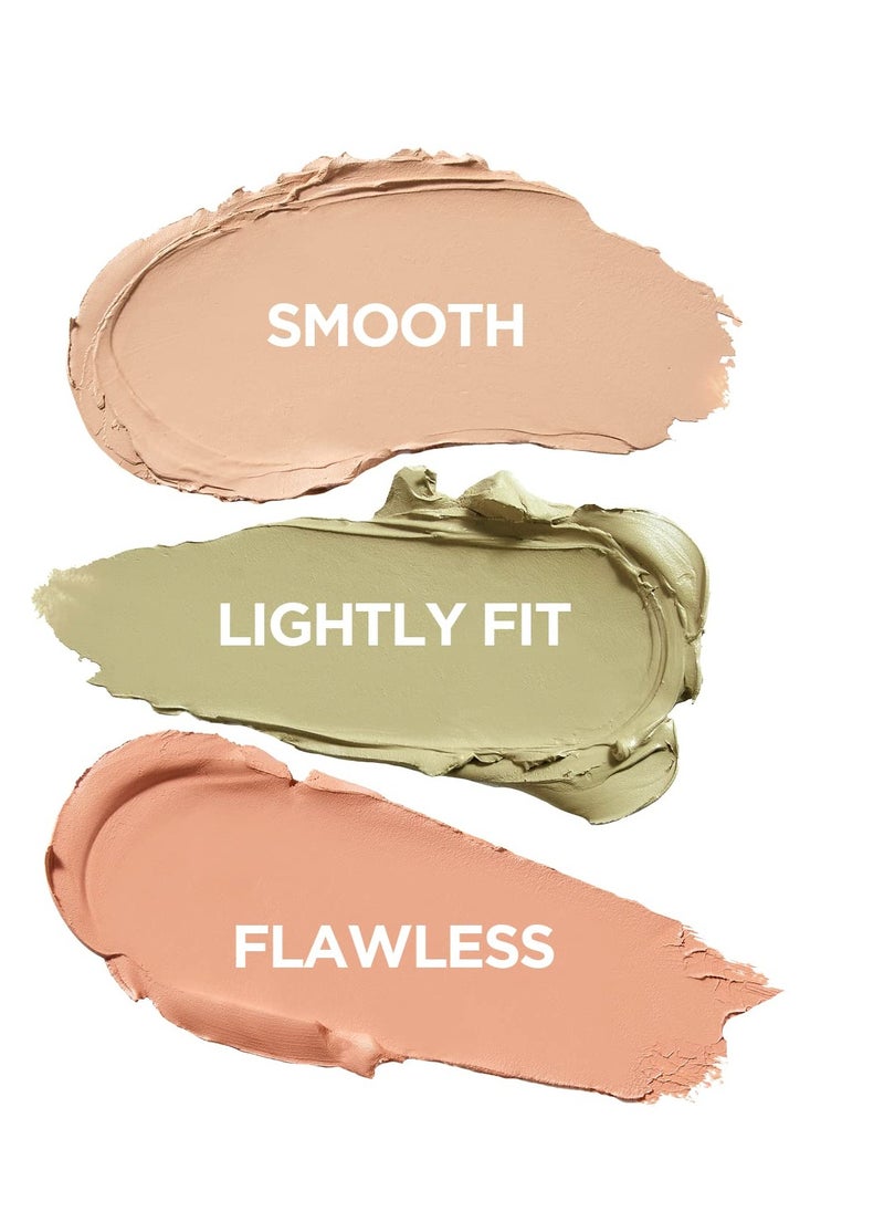 THESAEM - THE SAEM Cover Perfection Triple Pot Concealer - 3 Color Concealer with Clear Beige, Green & Peach Shades - Full Coverage Concealer to Correct & Conceal Redness, Dark Circles, 01 Correct Beige - Image 1