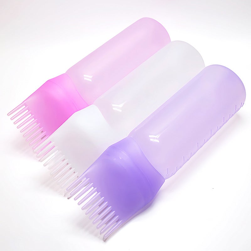 New Toothed Plastic Dry Cleaning Bottle With Scale Thickened Hair Dyeing Bottle Perm Hair Dyeing Cream Bottle Factory - Image 4