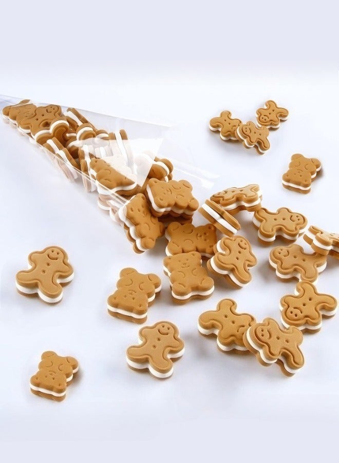 أكياس الخبز المثلثية للأغذية OPP مع روابط التويست - التعبئة والتغليف السيلوفاني الشفاف لمخاطر الآيس كريم والشوكولاته والبوكورن والحلويات والهدايا الحفلية - Image 5