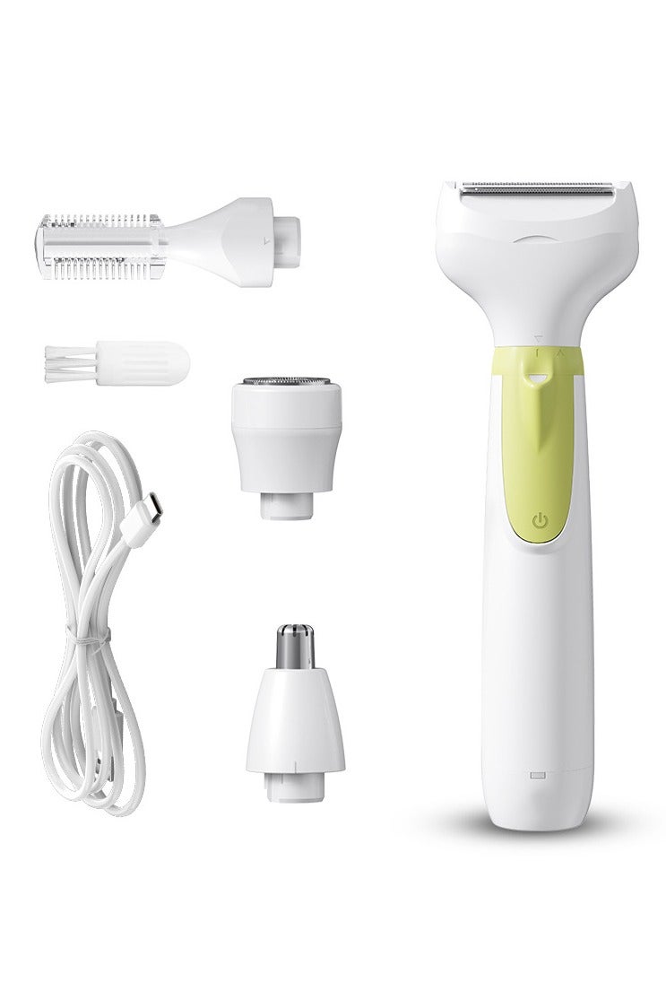 عام آلة حلاقة كهربائية متعددة الوظائف 4 في 1، جهاز إزالة شعر كامل للجسم قابل للغسل، يعمل عبر USB. - Image 2