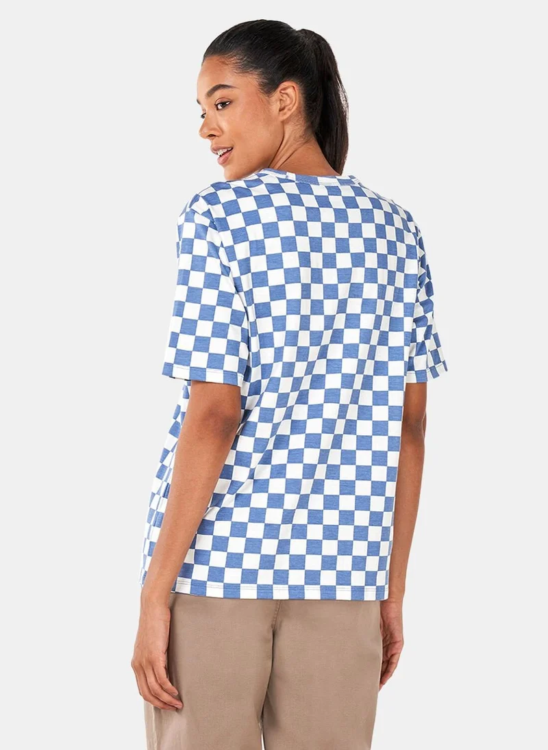 VANS Women's Skate Off The Wall Check T-Shirt