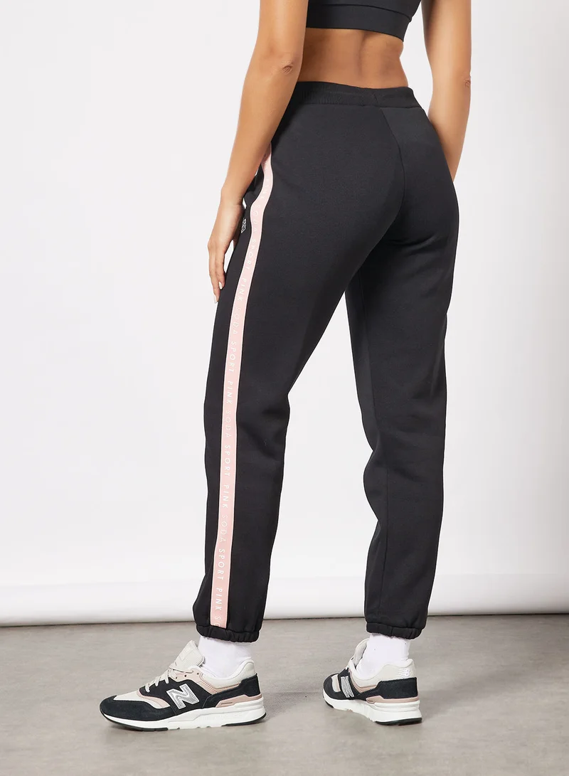 Pink Soda Fuller Tape Joggers