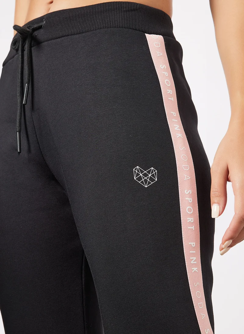 Pink Soda Fuller Tape Joggers