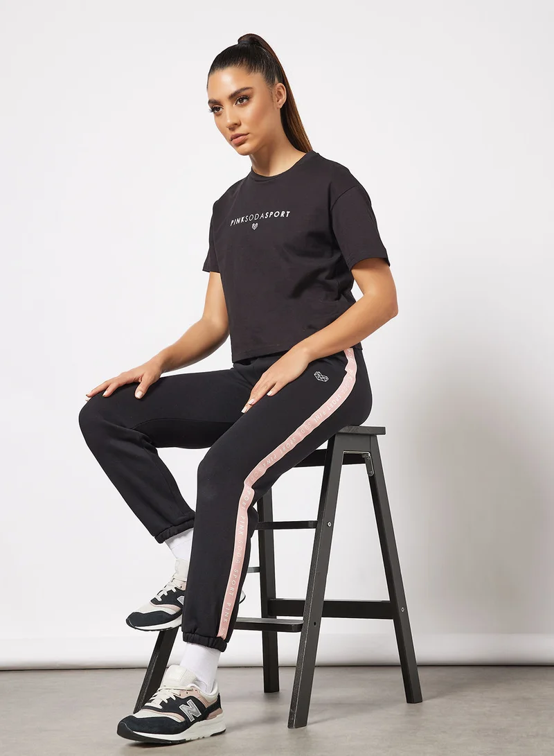 Pink Soda Fuller Tape Joggers