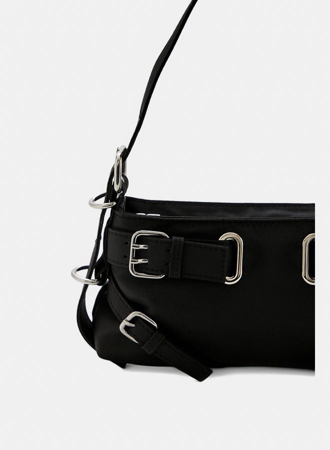 FOREVER 21 Buckled Baguette Bag  - Image 4