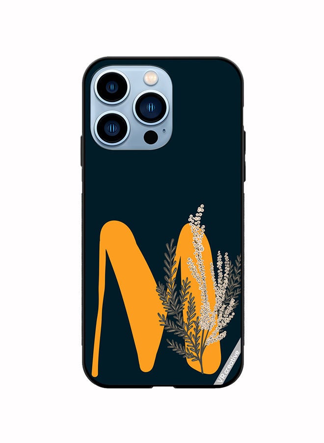 VR CREATIVE غطاء حماية لهاتف Apple iPhone 13 Pro Max تصميم حرف M (113) متعدد الألوان - Image 1