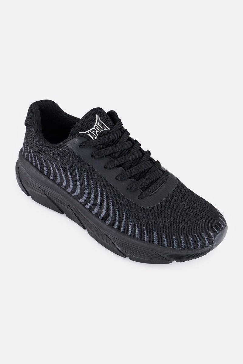 TapouT Men Lace Up Outdoor Shoes, Black - Image 1