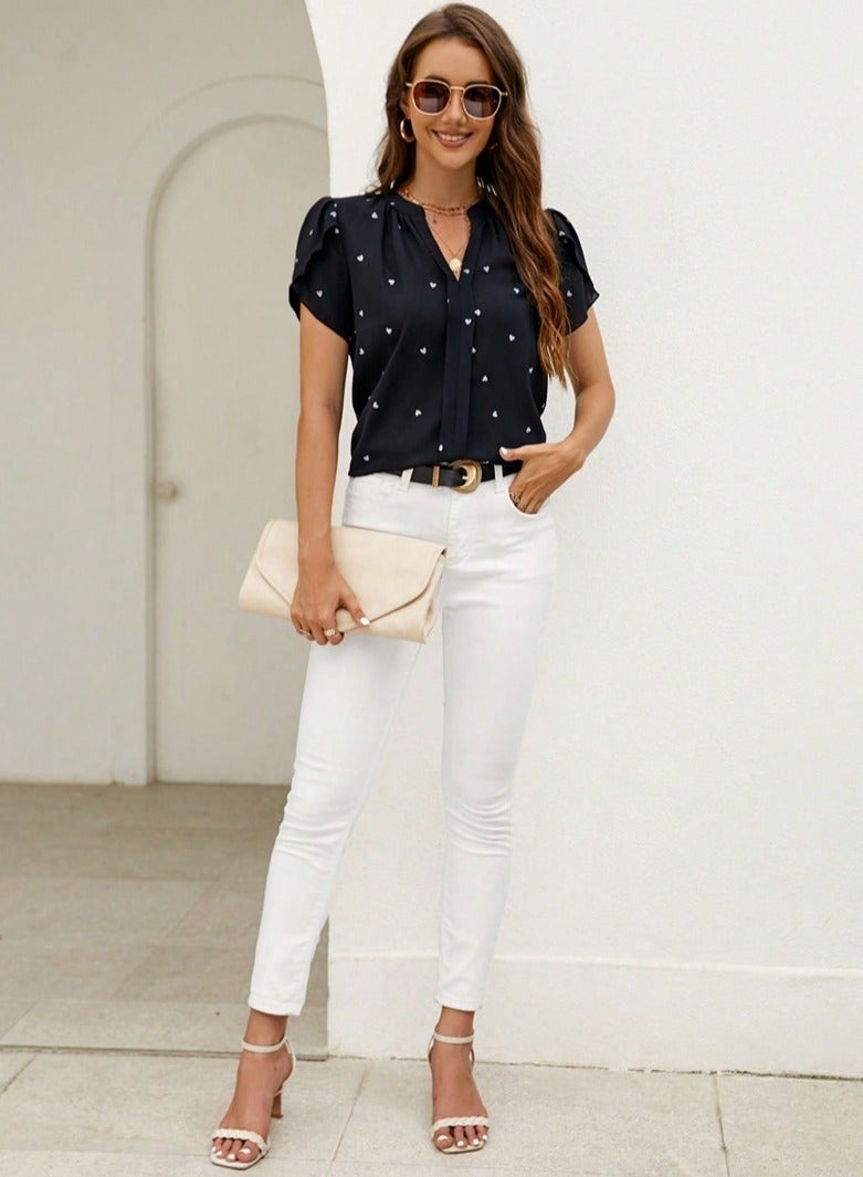 Shougu V-neck Shirt Temperament Women's Top  - Image 2
