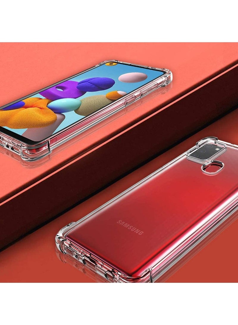 CATANES Samsung Galaxy A21s Case Clear Transparent Reinforced Corners TPU Shock-Absorption Gorilla Cover 6.5 inch - Image 3