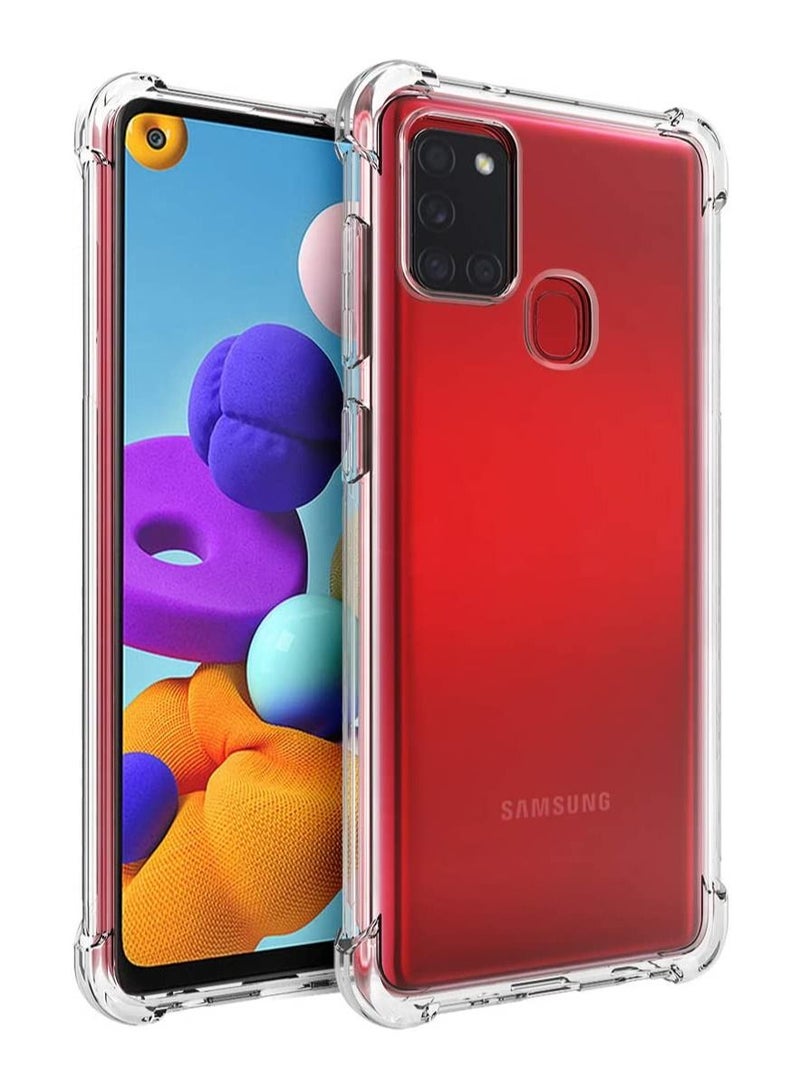 CATANES Samsung Galaxy A21s Case Clear Transparent Reinforced Corners TPU Shock-Absorption Gorilla Cover 6.5 inch - Image 1