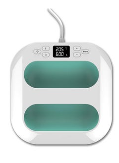 Mini Heat Press Machine, Portable Heat Press Machine Easy to Use for T Shirts Shoes Hats Small Handheld HTV Iron, 9"X9" Shirt Press Machine with Precise Temperature Control (Green)