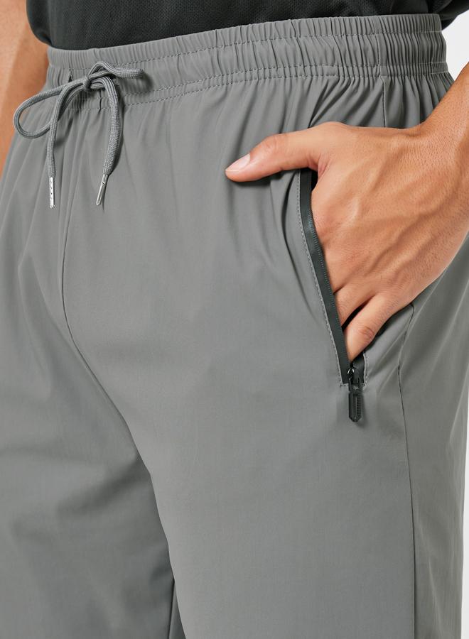 Styli Active Men Grey Relaxed Track Pant with Zipper Pockets - Image 3