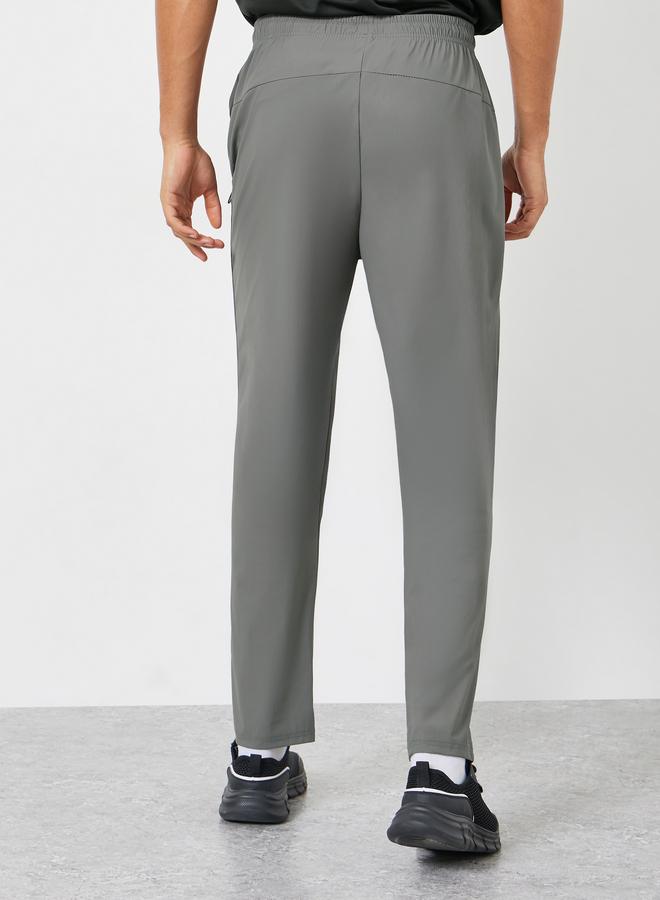 Styli Active Men Grey Relaxed Track Pant with Zipper Pockets - Image 4