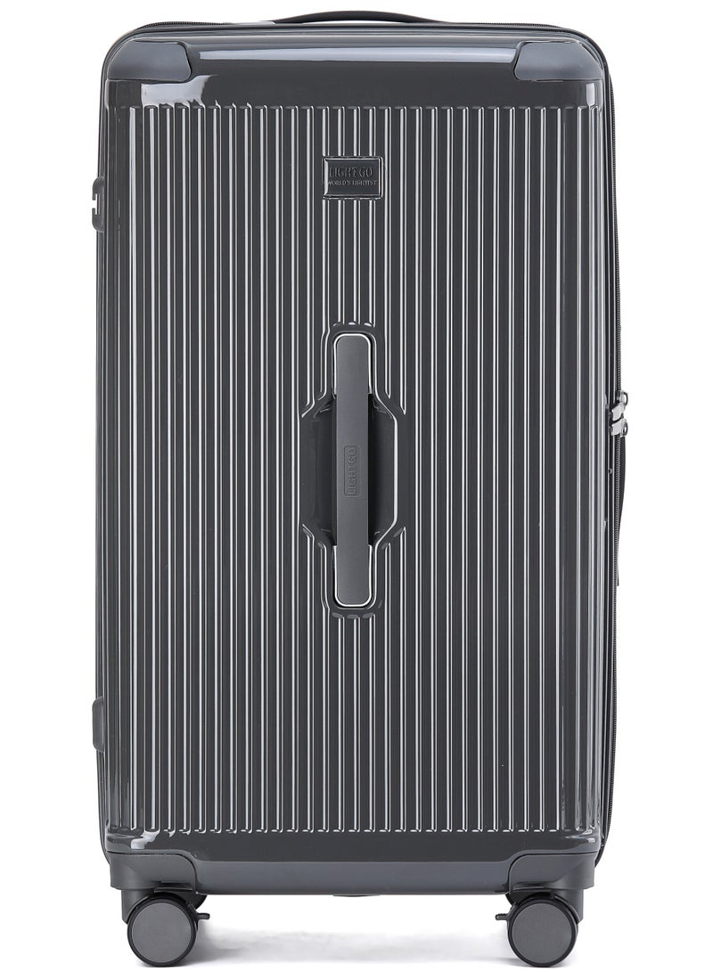 LIGHTGO 7672 Carbon Grey large size suitcase PC Suitcase Trunk case check in luggage 30 inch with TSA travel case YKK zipper - Image 3