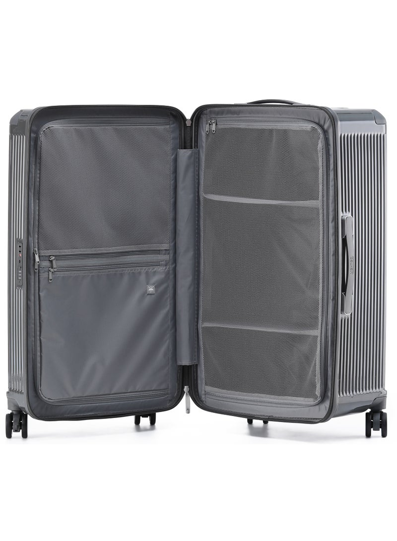 LIGHTGO 7672 Carbon Grey large size suitcase PC Suitcase Trunk case check in luggage 30 inch with TSA travel case YKK zipper - Image 5