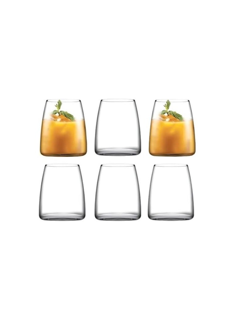 Pasabahce Pinot Old Fashion -495ml Set of 6 Cups-Turkey Made - Image 1
