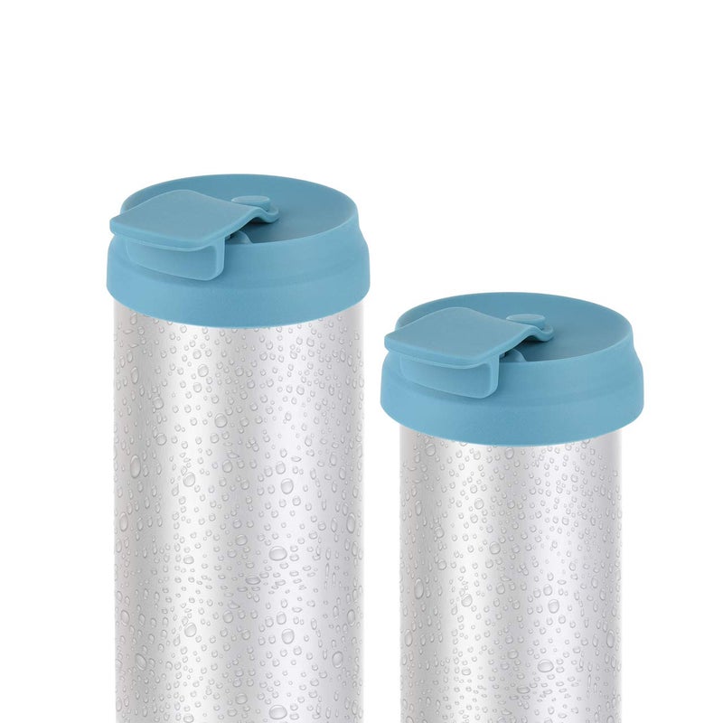 CM Silicone Slim Can Lids Beverage Can Lid Cover Protector for Slim Can and Skinny Can Hard Seltzer, Soda, Beer, Energy Drinks, Juice (Dark Blue (2 Pcs)) - Image 4