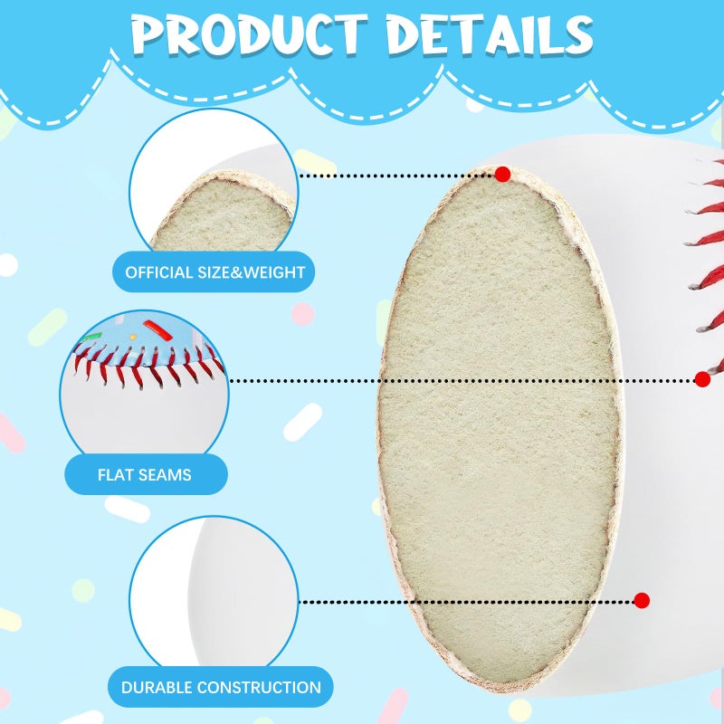 AKAIXI Baseballs PVC 9in Practice Baseball for Training Hitting Lifestyle Decor Ideal Personalized Inspired Gifts for Players Coaches Moms (Green Drip, Baseball Set (1 Piece)) - Image 3