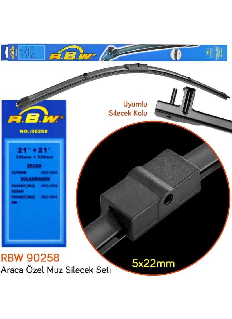 RBW 90258 Skoda Superb 1 2002-2005 Front Wiper Set  - Image 3