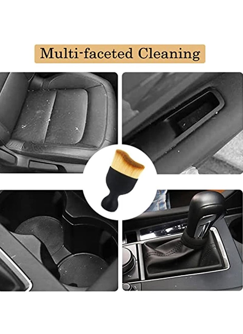 OIMG 4pcs Soft Car Detailing Brushes Portable Cleaning Brush Dashboard Air Outlet Gap Dust Removal Clean Brushes Home Office Detailing Clean Tools For Car Keyboard  - Image 3