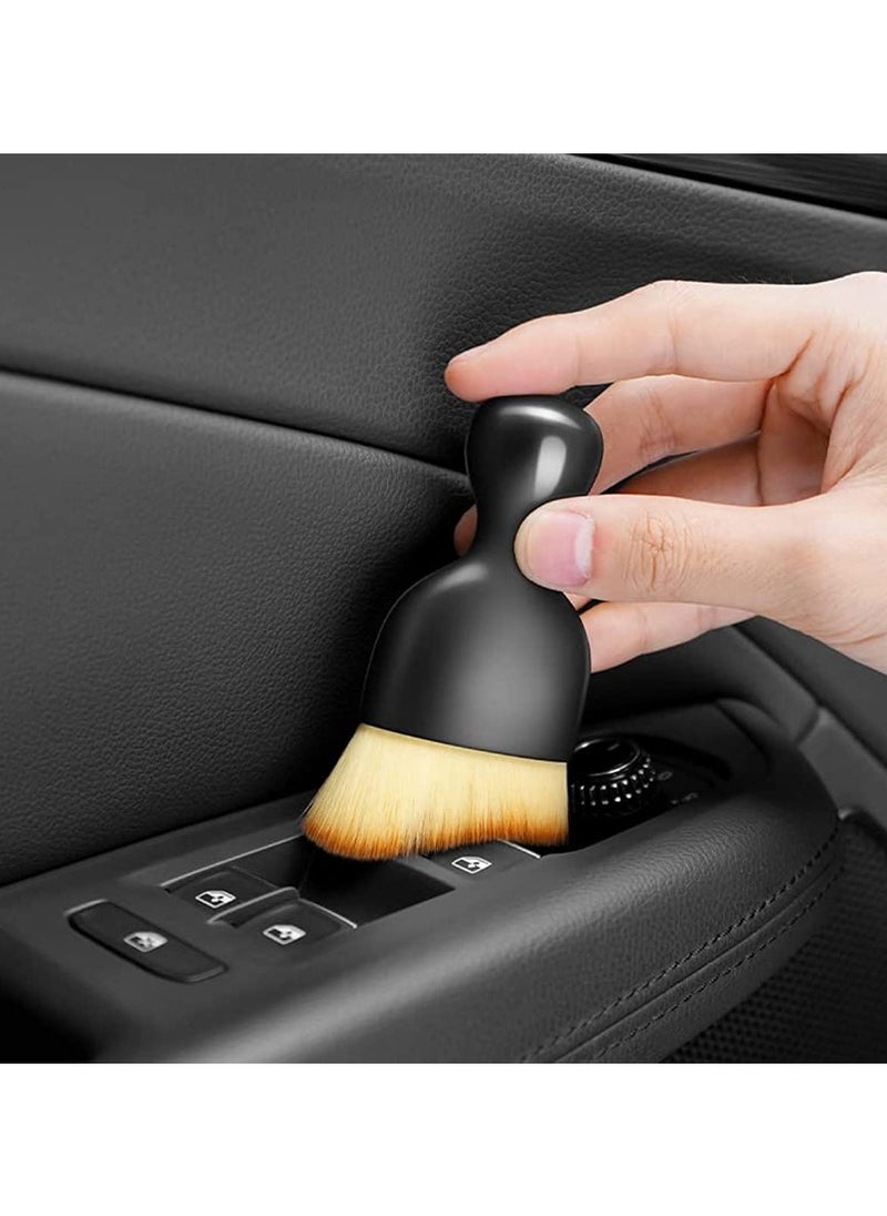 OIMG 4pcs Soft Car Detailing Brushes Portable Cleaning Brush Dashboard Air Outlet Gap Dust Removal Clean Brushes Home Office Detailing Clean Tools For Car Keyboard  - Image 5