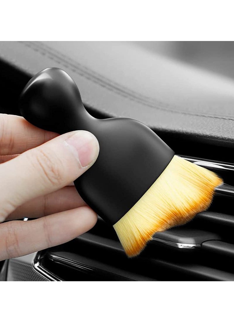 OIMG 4pcs Soft Car Detailing Brushes Portable Cleaning Brush Dashboard Air Outlet Gap Dust Removal Clean Brushes Home Office Detailing Clean Tools For Car Keyboard  - Image 2
