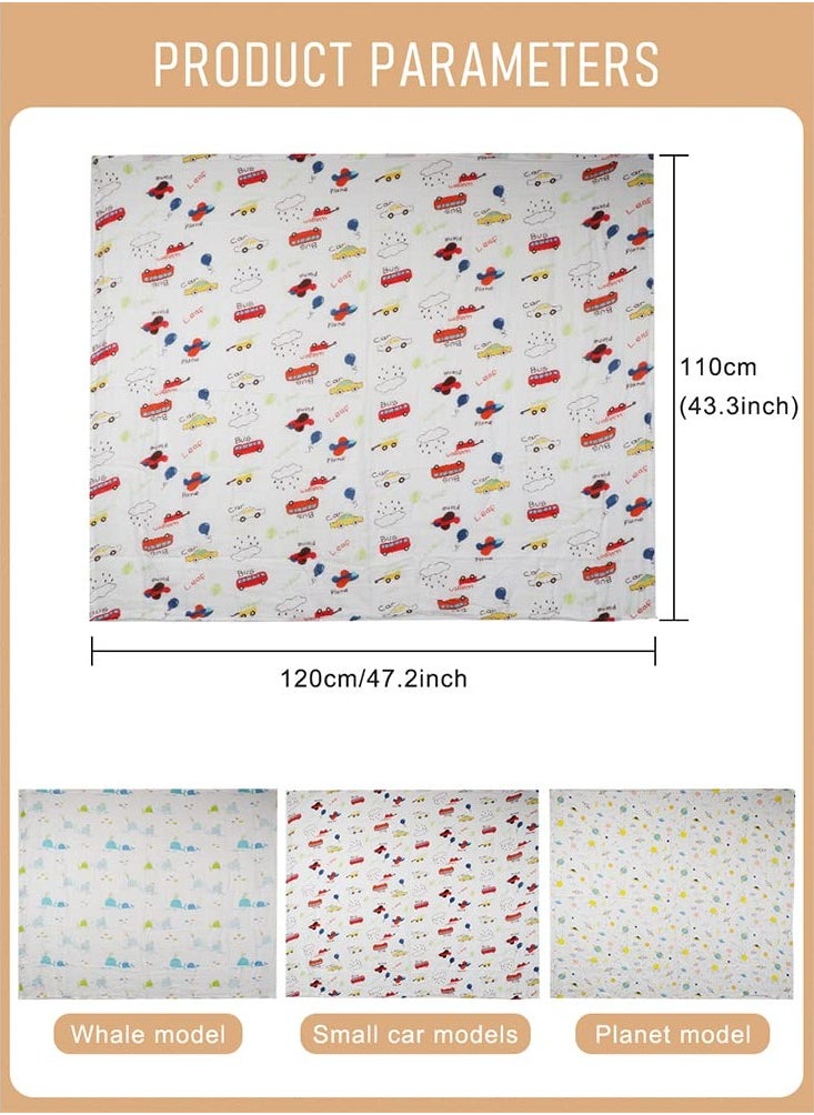 Mr. Penda 3 Pack Baby Swaddle Blanket Newborn Baby Swaddle Blanket Wrap Large Premium Knit Baby Burp Cloth Muslin Baby Blankets for Girls and Boys 120x110cm  - Image 2