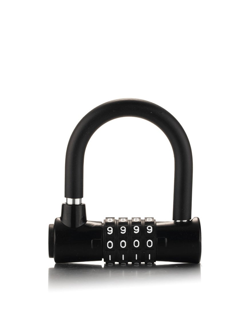 Y&D Bike Lock, Heavy Duty Outdoor Waterproof Lock with Resettable Code, Digit Combination Padlock, 4 Code Anti Theft for Gates, Mountain Bike, Scooter Gym, School, Shed & Lockers  - Image 1