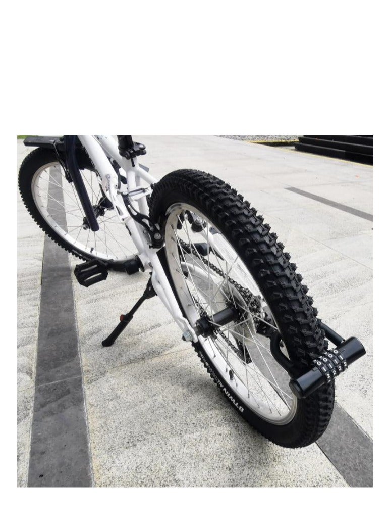 Y&D Bike Lock, Heavy Duty Outdoor Waterproof Lock with Resettable Code, Digit Combination Padlock, 4 Code Anti Theft for Gates, Mountain Bike, Scooter Gym, School, Shed & Lockers  - Image 4